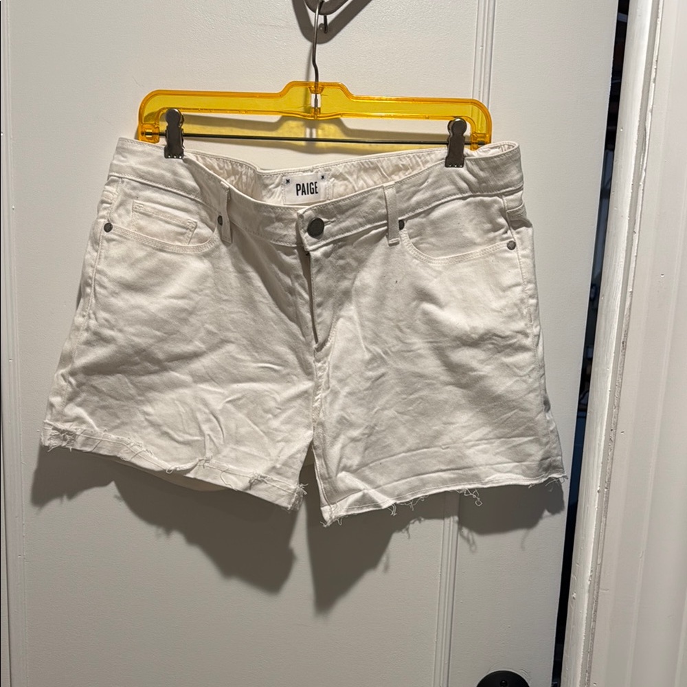 Paige Women's White Denim Shorts